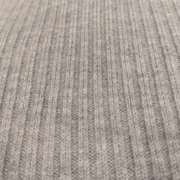 Aritzia Babaton Kitano Grey Boatneck Back-Wrap Ribbed Wool Blend Sweater Size S - Picture 11 of 15